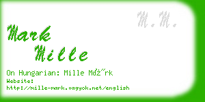 mark mille business card